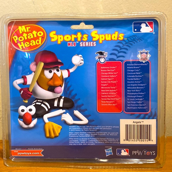 MLB Licensed Los Angeles CA Angles Mr. Potato Head Sports Spuds NIP - Picture 2 of 7